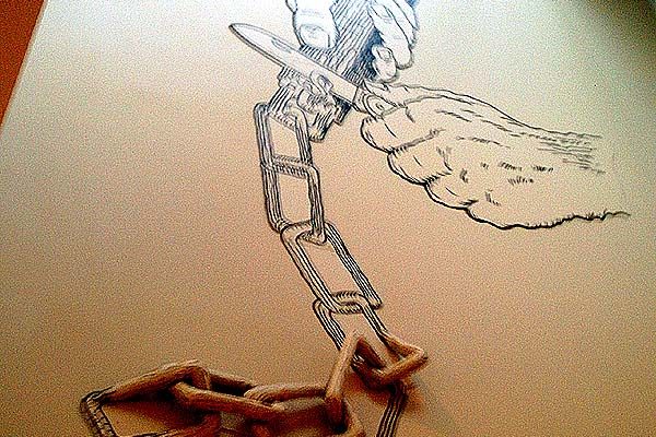 mural for smokey mountain knife works