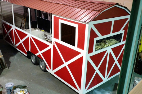 Float for Comedy barn